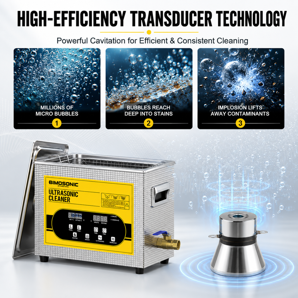 BIMOSONIC 6.5L 40kHz professional ultrasonic cleaner - product image 10