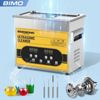 Bimo 3.2L 4.5L 180W Ultrasonic Cleaner with Degassing Semiwave for Jewelry Glasses Lab