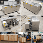 BIMOSONIC Three-Tank Ultrasonic Cleaning System with Rinsing and Drying