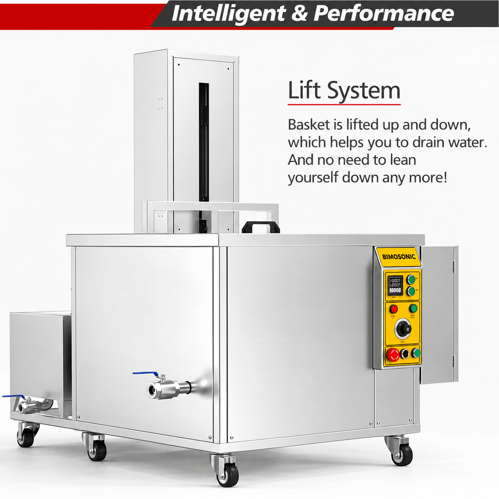 BIMOSONIC 192L Industrial Ultrasonic Cleaner with Filtration System