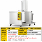 BIMOSONIC GM-SL Industrial Ultrasonic Cleaner Series with Lifting and Filtration