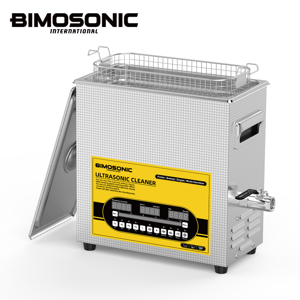 Bimo 3L 10L Tri-Frequency Ultrasonic Cleaner with Degassing Heater Timer for Lab Parts Cleaning