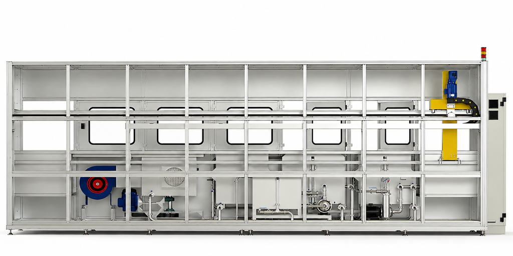BIMOSONIC 5-Tank Automatic Ultrasonic Cleaning System with PLC Control