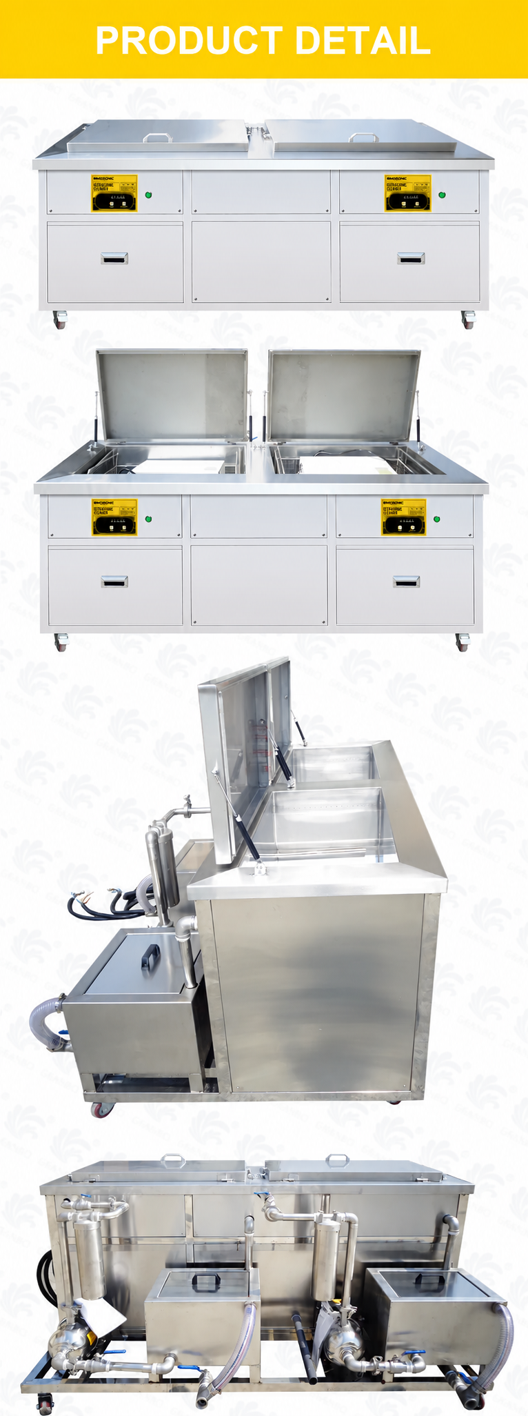 BIMOSONIC 45L Industrial Ultrasonic Cleaner for Molds and CNC Parts