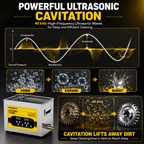 BIMOSONIC Variable Wave Ultrasonic Cleaner (10L/15L) | Precision Parts Washer with Degas – product details image 8