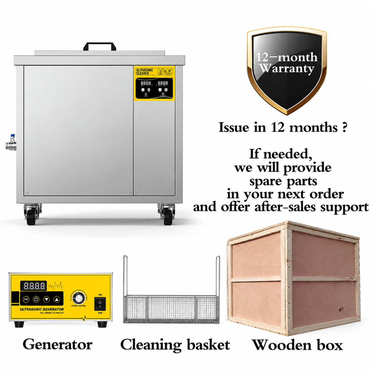 BIMOSONIC Industrial Ultrasonic Cleaning System with Filtration