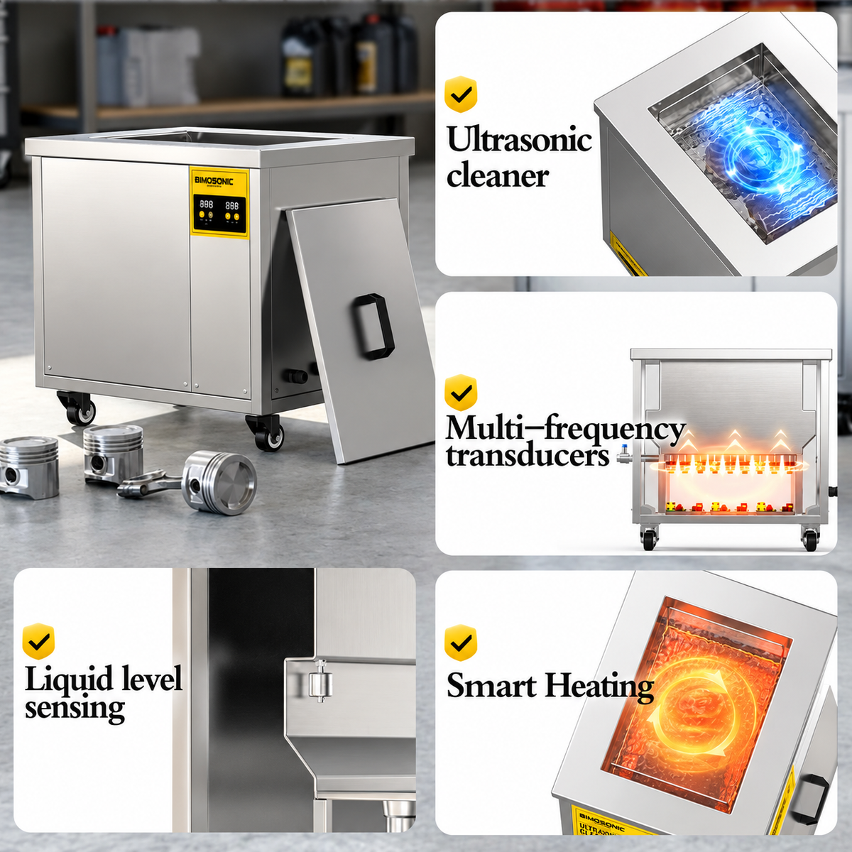 BIMOSONIC Custom Industrial Ultrasonic Cleaning Machine