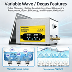 BIMOSONIC 1.3L-6.5L Digital Ultrasonic Parts Cleaner | 40kHz Sonic Washer – product details image 5