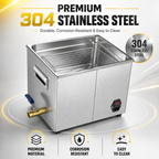 BIMOSONIC Variable Wave Ultrasonic Cleaner (10L/15L) | Precision Parts Washer with Degas – product details image 9