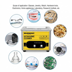 Bimo 2L Digital Ultrasonic Cleaner 40kHz Timer for Jewelry Glasses Watches Fuel Injector
