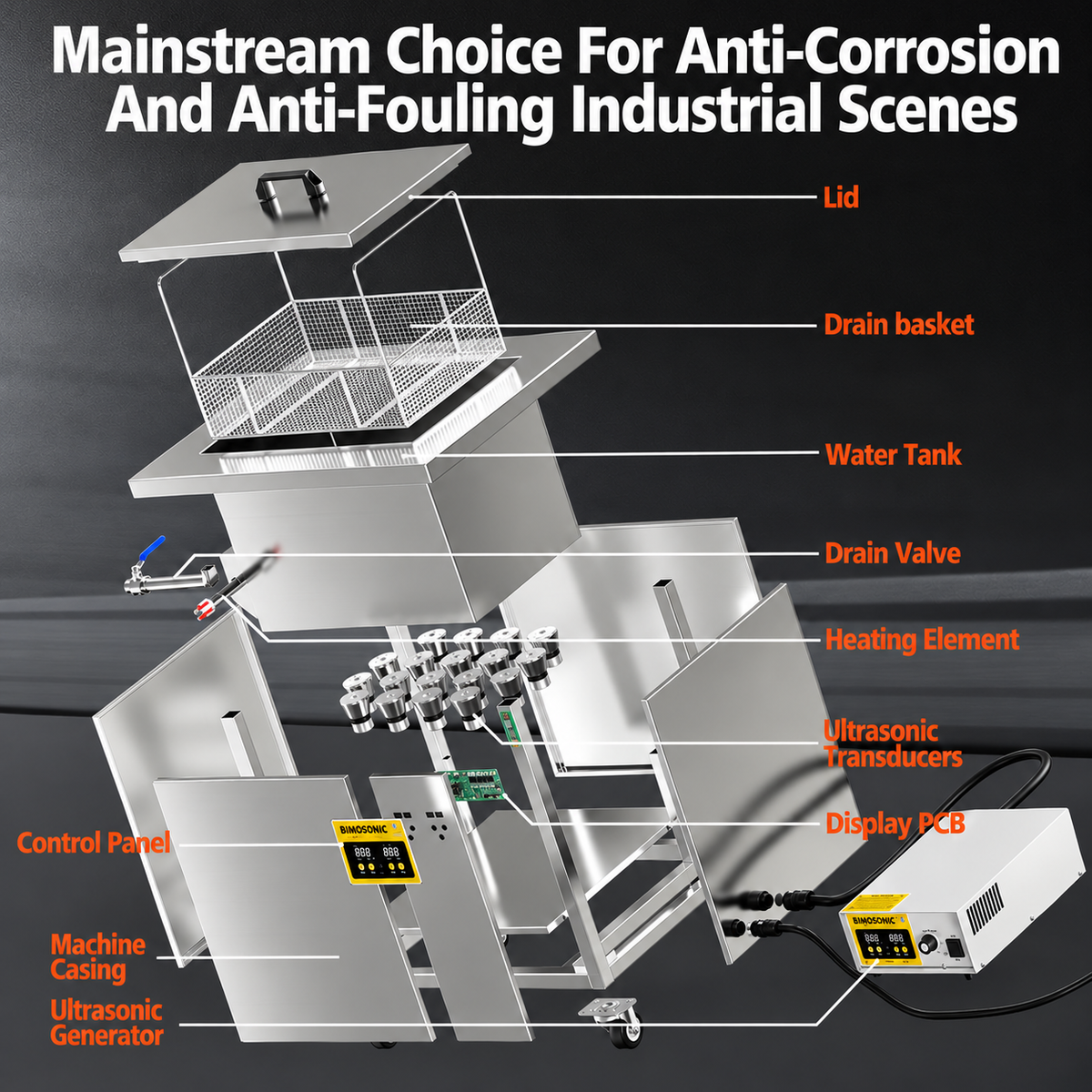 BIMOSONIC Custom Industrial Ultrasonic Cleaning Machine