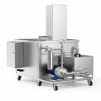 BIMOSONIC Industrial Ultrasonic Cleaning Tank with Filtration and Lifting