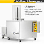 BIMOSONIC Industrial Ultrasonic Cleaner with Agitation and Lifting Options