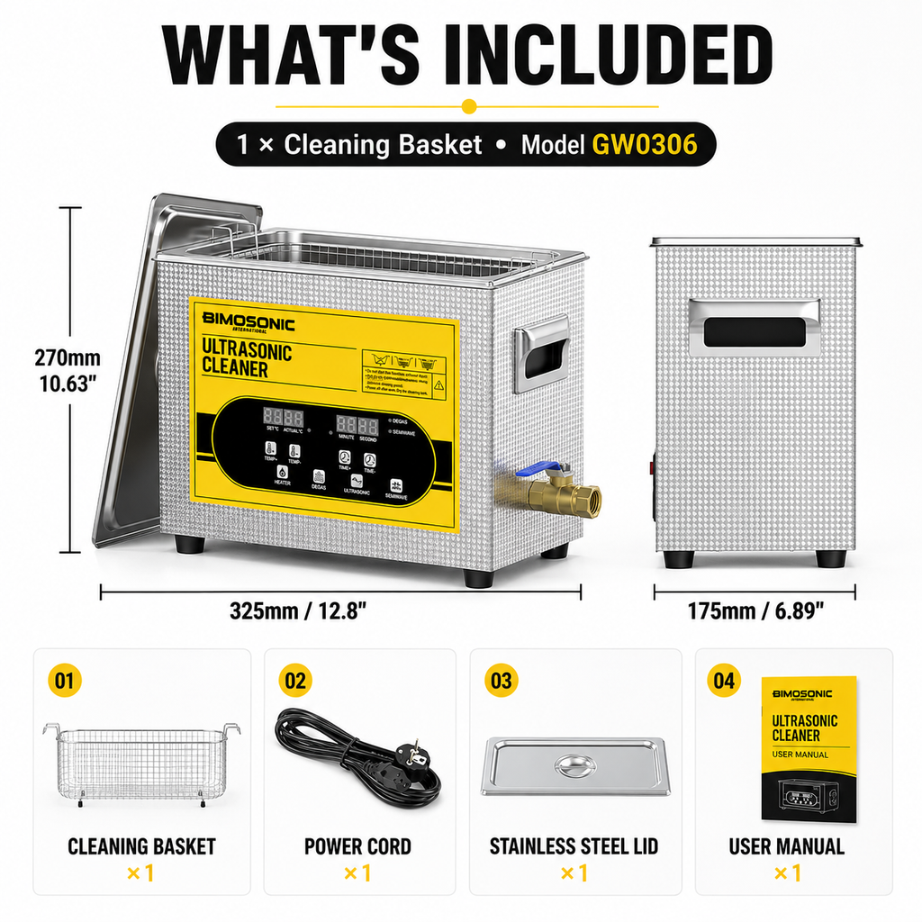 BIMOSONIC 6.5L 40kHz professional ultrasonic cleaner - product image 14