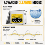 BIMOSONIC 2L Digital Ultrasonic Cleaner | 40kHz Parts & Jewelry Washer with Heater & Degas – product details image 9