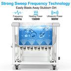BIMOSONIC Industrial Ultrasonic Cleaner with Agitation and Lifting Options