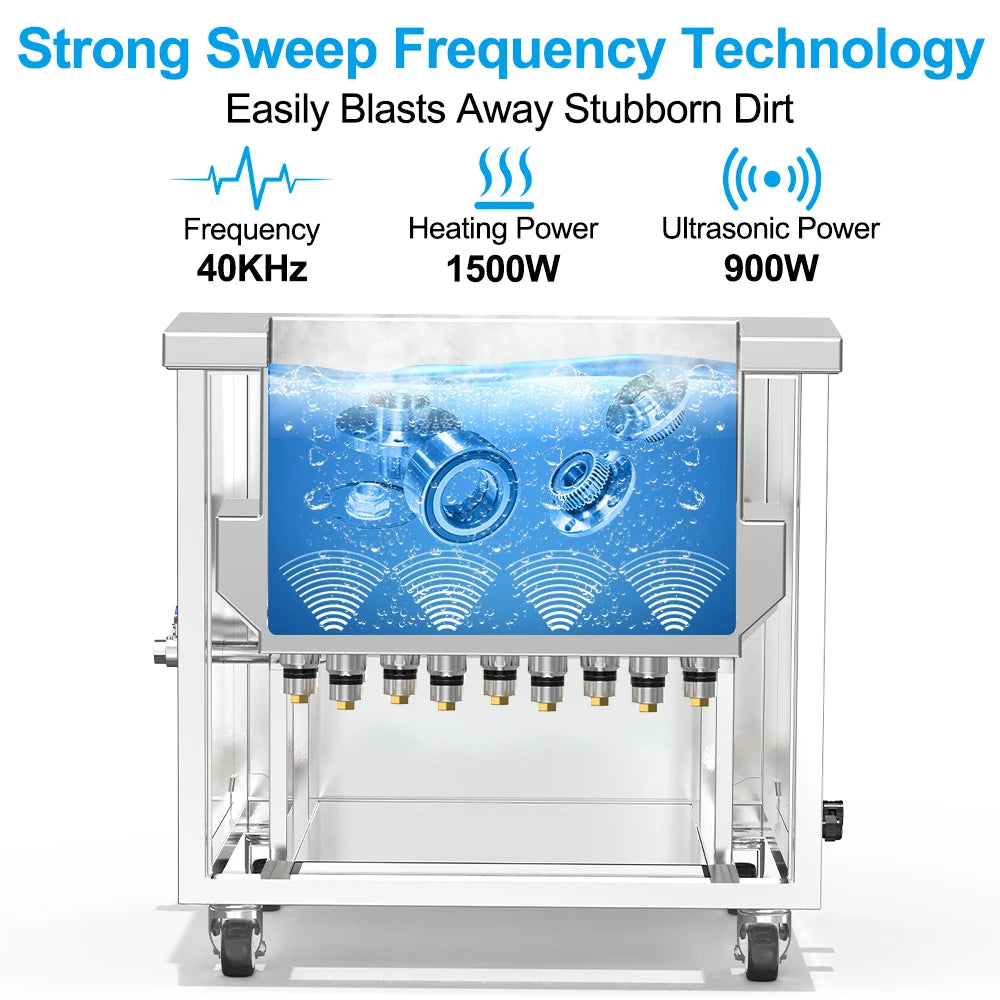 BIMOSONIC Industrial Ultrasonic Cleaner with Agitation and Lifting Options
