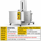 BIMOSONIC Industrial Ultrasonic Cleaning Tank with Filtration and Lifting