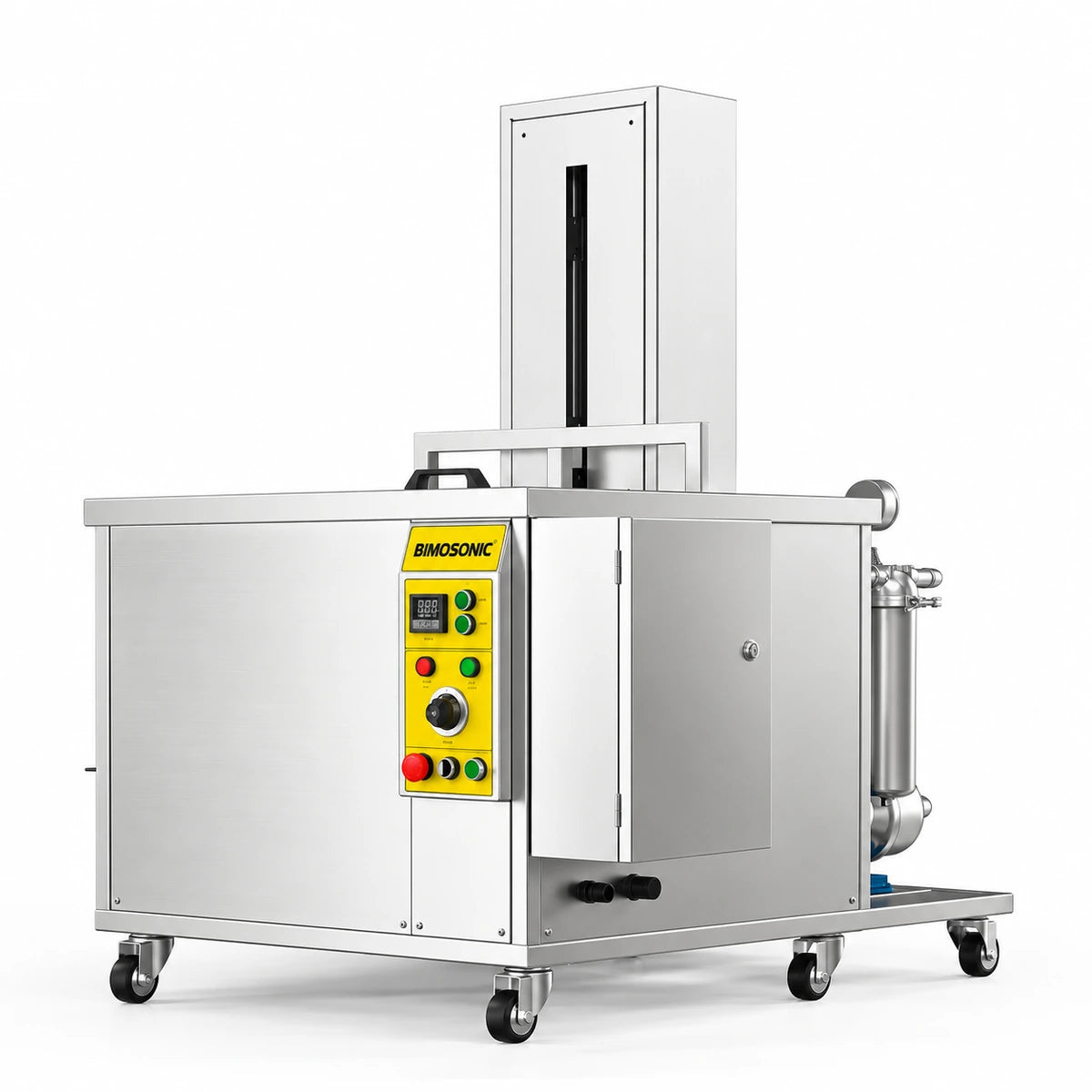 BIMOSONIC Industrial Ultrasonic Cleaning Tank with Filtration and Lifting
