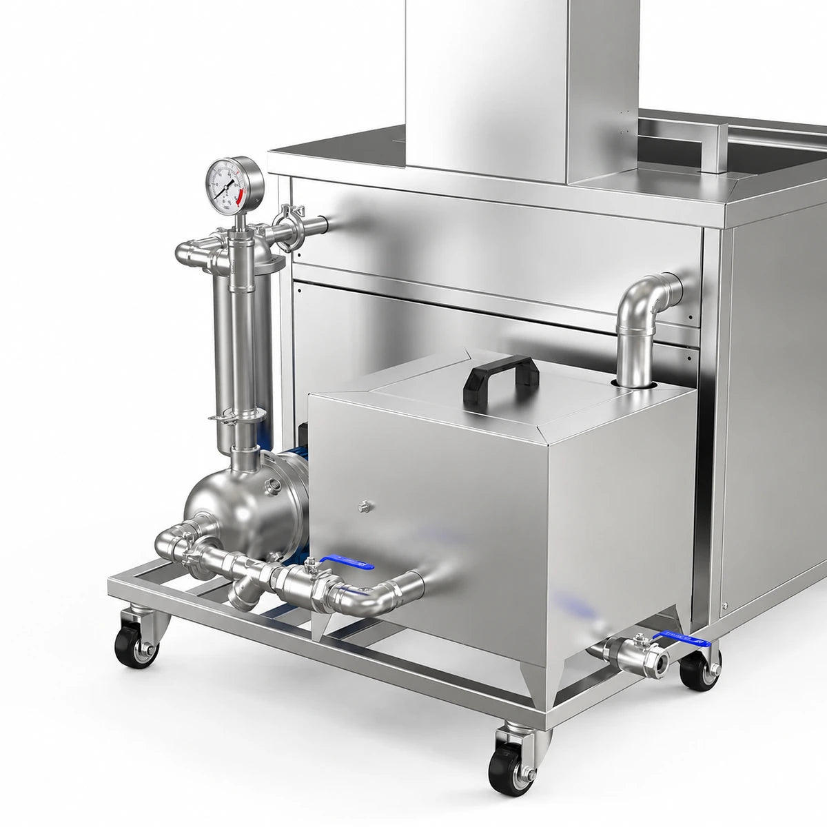 BIMOSONIC Industrial Ultrasonic Cleaning Tank with Filtration and Lifting