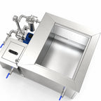 BIMOSONIC Industrial Ultrasonic Cleaning Tank with Filtration and Lifting