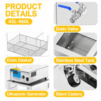 BIMOSONIC 61L Industrial Ultrasonic Cleaner for Printheads and Parts