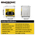 BIMOSONIC 1.3L-6.5L Digital Ultrasonic Parts Cleaner | 40kHz Sonic Washer – product details image 18