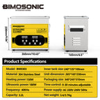 BIMOSONIC 1.3L-6.5L Digital Ultrasonic Parts Cleaner | 40kHz Sonic Washer – product details image 20