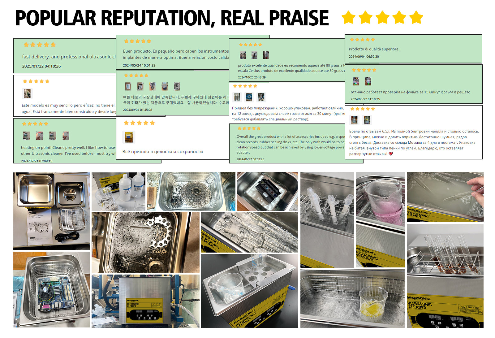 Bimo Ultrasonic Cleaner Machine 30L | Heating & Degassing | Adjustable Time & Temperature