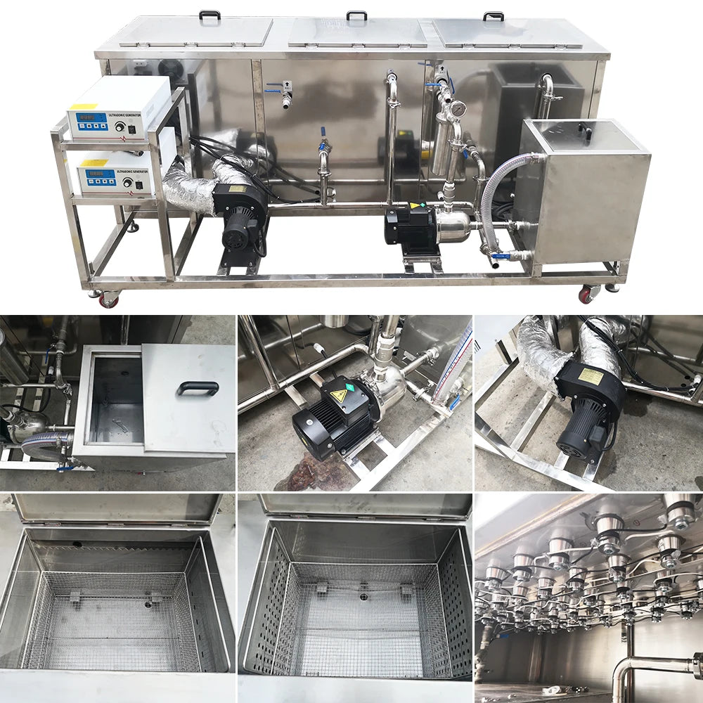 BIMOSONIC Three-Tank 360L Industrial Ultrasonic Cleaning System