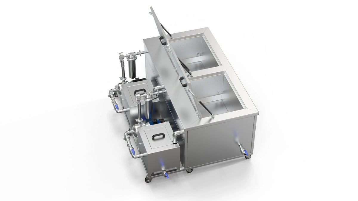 BIMOSONIC 135L 3600W Industrial Ultrasonic Cleaner for Engine Parts