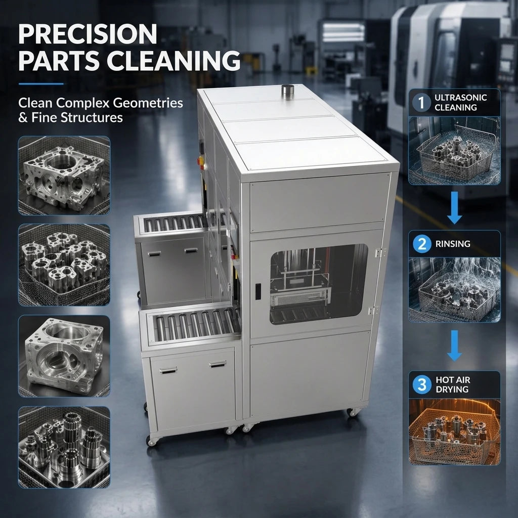 BIMOSONIC PLC Automatic Ultrasonic Cleaning System for Industrial Parts