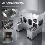 BIMOSONIC Automatic Multi-Stage Ultrasonic Cleaning System with Rinsing and Drying