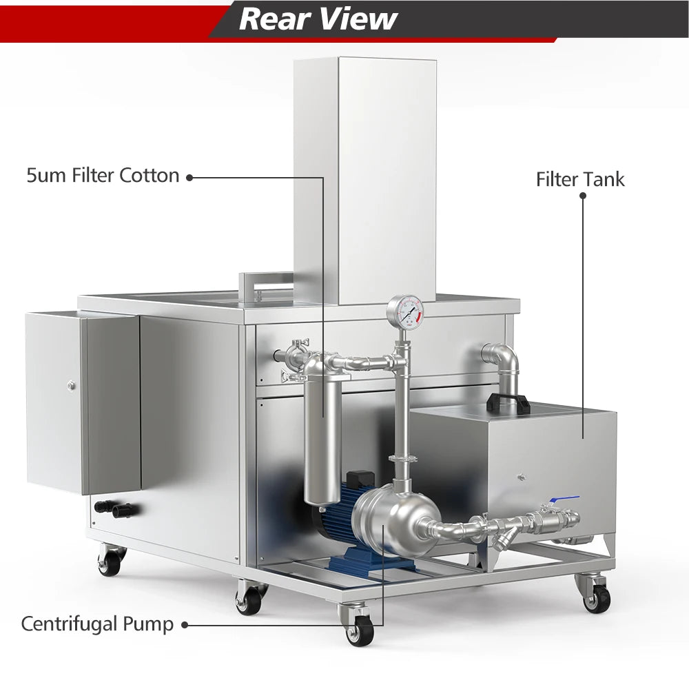 BIMOSONIC 192L Industrial Ultrasonic Cleaner with Filtration System