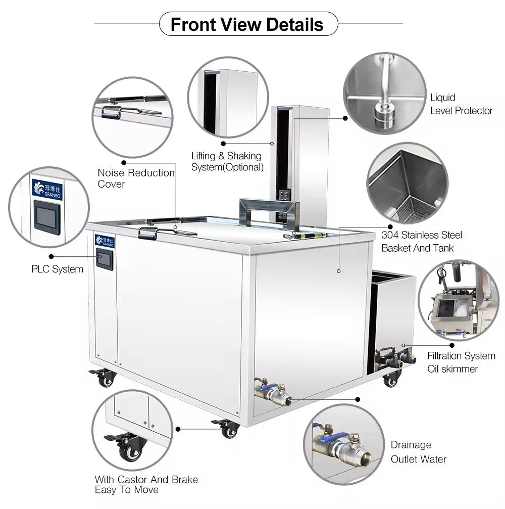 BIMOSONIC 192L Industrial Ultrasonic Cleaner with Filtration System