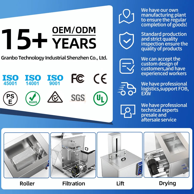 BIMOSONIC 108L Industrial Ultrasonic Cleaner for Automotive Parts