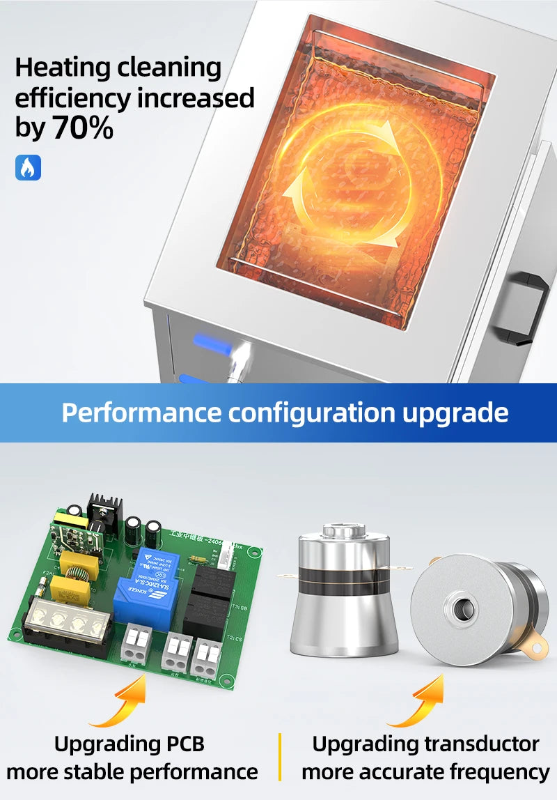 BIMOSONIC Industrial Ultrasonic Cleaner with Agitation and Lifting Options