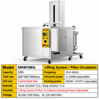 BIMOSONIC Industrial Ultrasonic Cleaning Tank with Filtration and Lifting