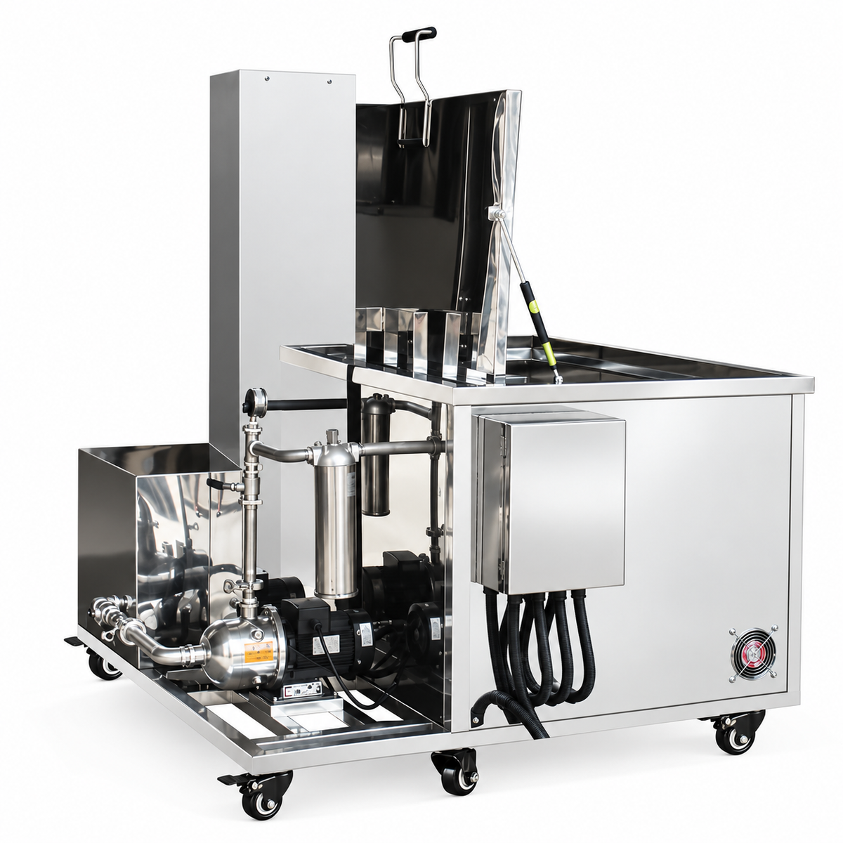 BIMOSONIC Industrial Ultrasonic Cleaner with Filtration and Lift Options
