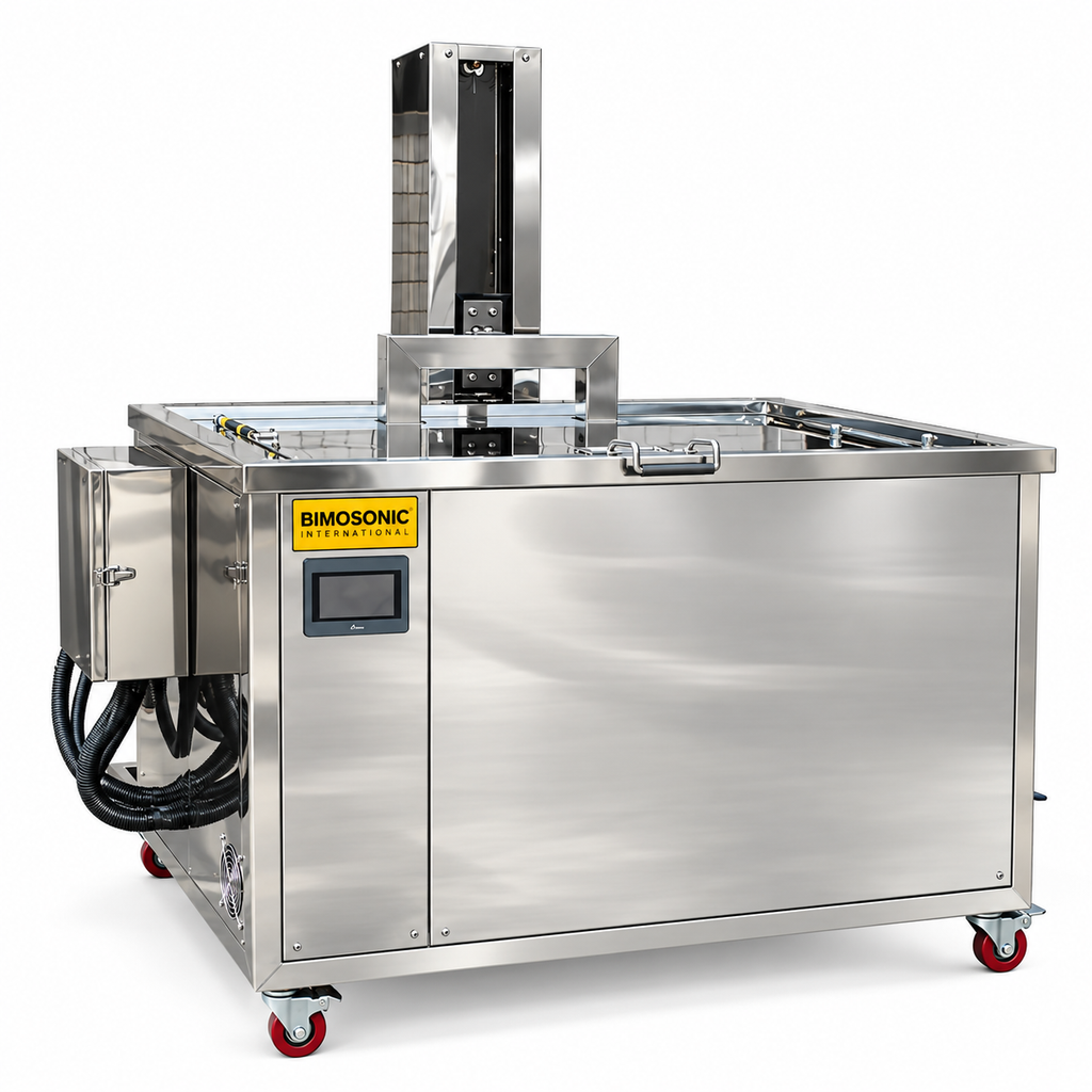 BIMOSONIC Industrial Ultrasonic Cleaner with Filtration and Lift Options