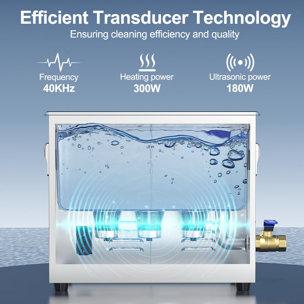 Bimo 40kHz Smart Ultrasonic Cleaning Machine 360 Deep Wash for Glasses Jewelry Multi-Function