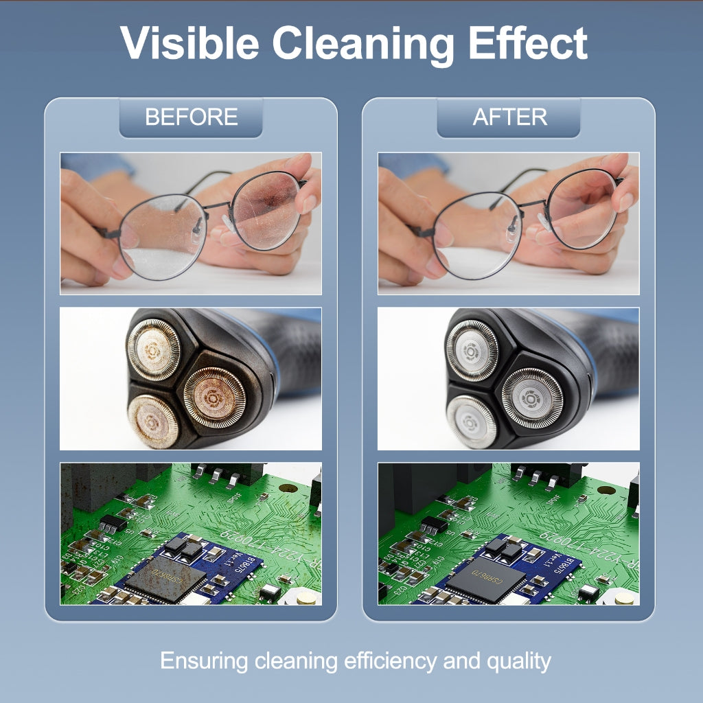 Bimo 40kHz Smart Ultrasonic Cleaning Machine 360 Deep Wash for Glasses Jewelry Multi-Function