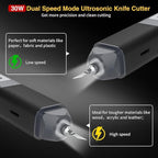 Ultrasonic Cutter Multifunctional Hand-held Craft Cutting Tool Cuts 3D Printed Models, PVC, Leather 35W 40kHz Precision Cutting Dual Functio