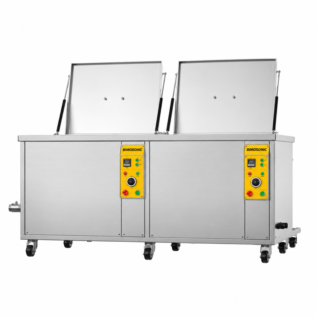 BIMOSONIC 135L 3600W Industrial Ultrasonic Cleaner for Engine Parts
