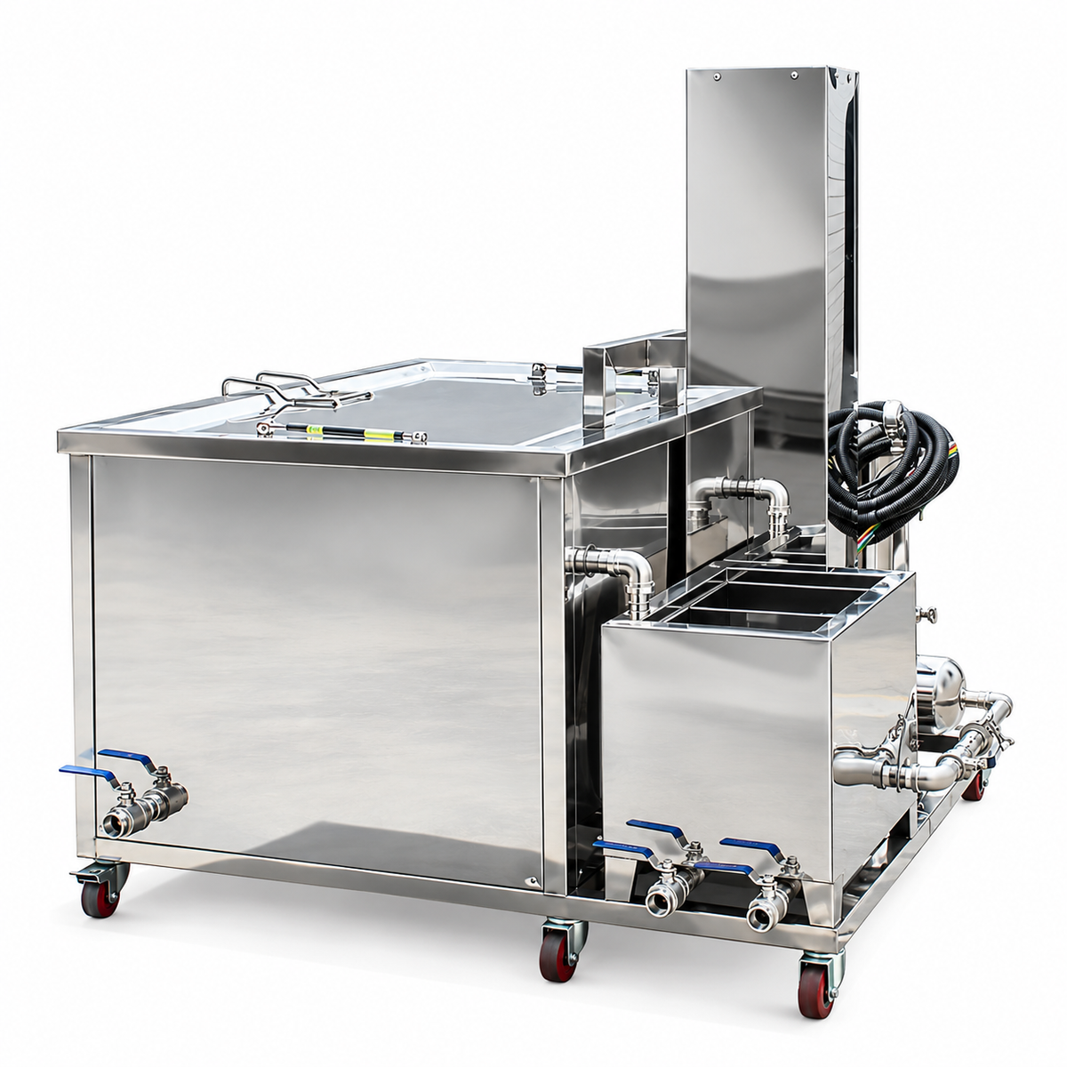 BIMOSONIC Industrial Ultrasonic Cleaner with Filtration and Lift Options