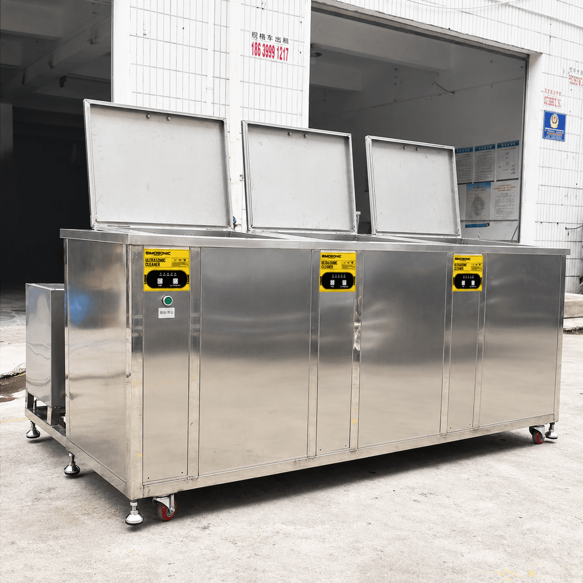 BIMOSONIC Three-Tank Industrial Ultrasonic Cleaning System